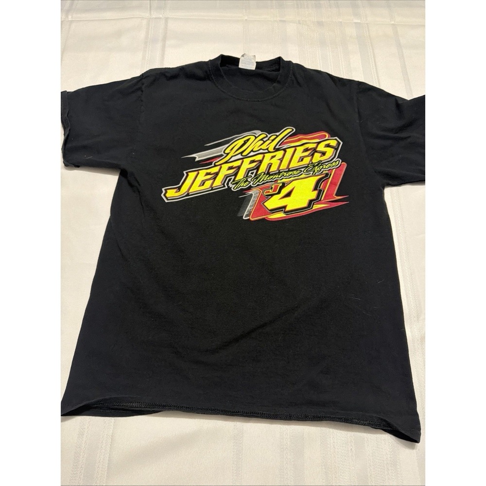 Phil Jeffries The Montrose Express J4 Racing T-Shirt Mens Medium Black Racing